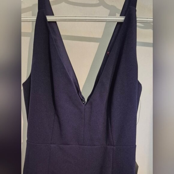Lulus Melora Elegant Navy Blue Maxi Dress  NWT - Picture 4 of 6